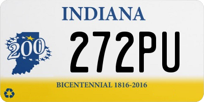 IN license plate 272PU