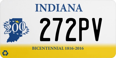 IN license plate 272PV