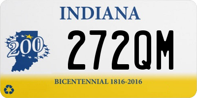 IN license plate 272QM