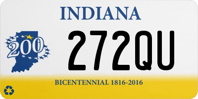 IN license plate 272QU