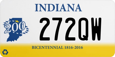 IN license plate 272QW