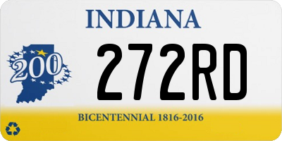 IN license plate 272RD