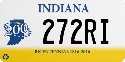 IN license plate 272RI