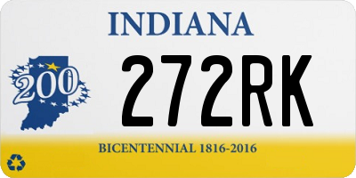 IN license plate 272RK