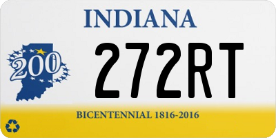 IN license plate 272RT