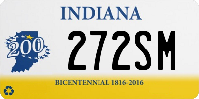 IN license plate 272SM