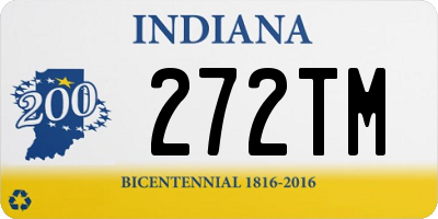 IN license plate 272TM