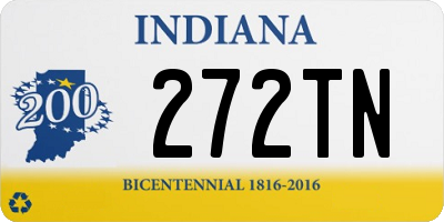 IN license plate 272TN