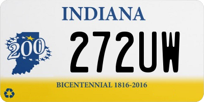 IN license plate 272UW