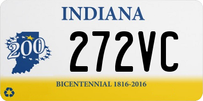 IN license plate 272VC