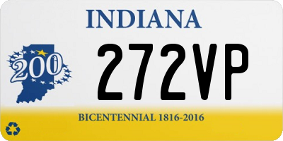 IN license plate 272VP