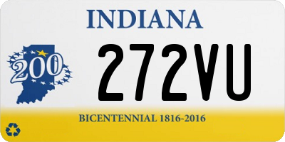 IN license plate 272VU