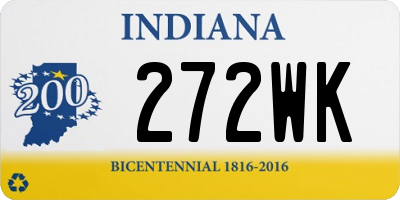 IN license plate 272WK