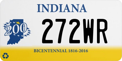 IN license plate 272WR