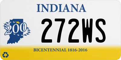 IN license plate 272WS