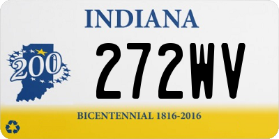 IN license plate 272WV