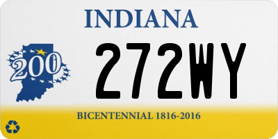 IN license plate 272WY