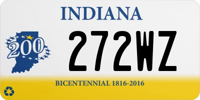 IN license plate 272WZ