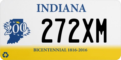 IN license plate 272XM