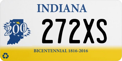 IN license plate 272XS