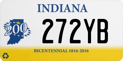 IN license plate 272YB