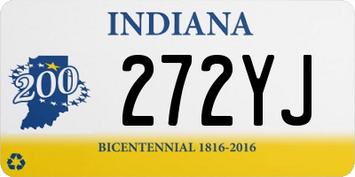 IN license plate 272YJ