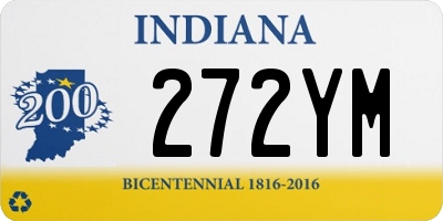 IN license plate 272YM