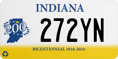 IN license plate 272YN