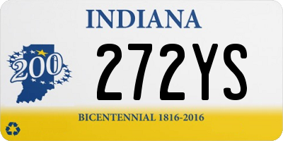 IN license plate 272YS