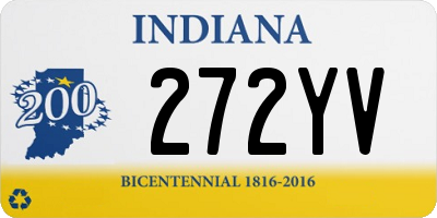 IN license plate 272YV