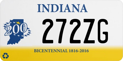 IN license plate 272ZG