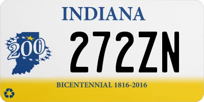 IN license plate 272ZN