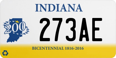 IN license plate 273AE