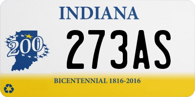 IN license plate 273AS