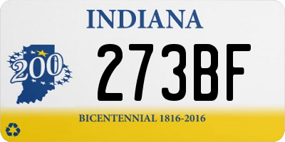 IN license plate 273BF