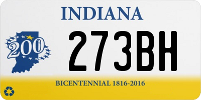 IN license plate 273BH