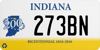 IN license plate 273BN