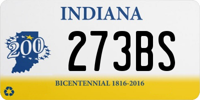 IN license plate 273BS