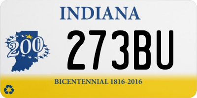 IN license plate 273BU