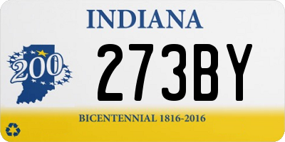 IN license plate 273BY