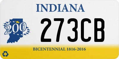 IN license plate 273CB