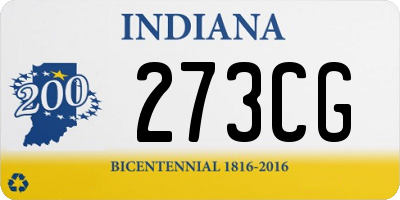 IN license plate 273CG