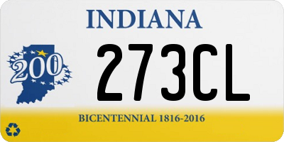 IN license plate 273CL