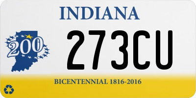 IN license plate 273CU