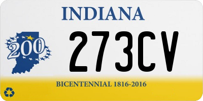 IN license plate 273CV