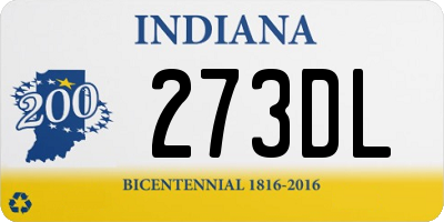 IN license plate 273DL