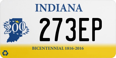 IN license plate 273EP