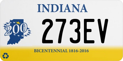 IN license plate 273EV