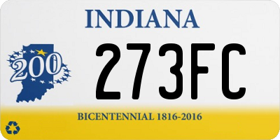 IN license plate 273FC