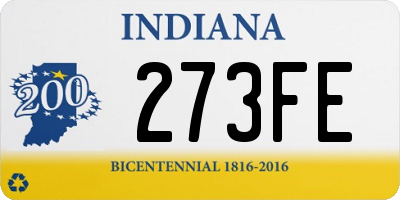 IN license plate 273FE